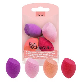 Real Techniques Miracle Mini Complexion Sponge 4Pack on white background